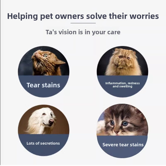 Cat and Dog tear removing artifact pet wipes
