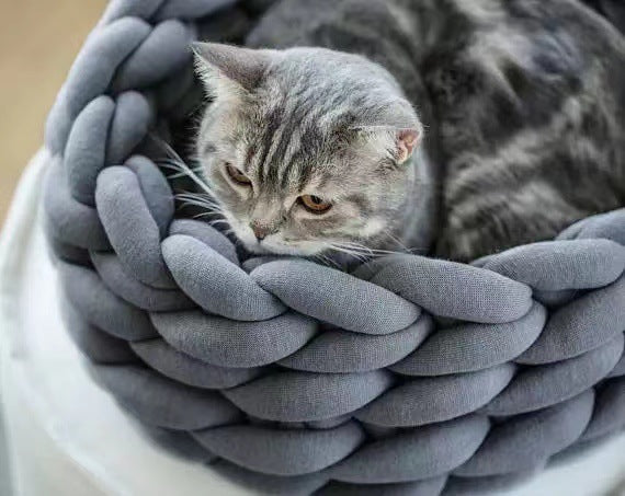 DIY hand woven cat kennel dog kennel