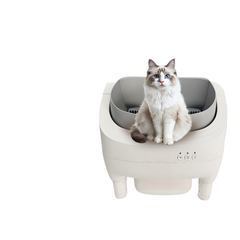 Open-top cat litter box