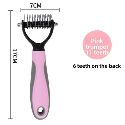 Pet cat hair removal comb tool