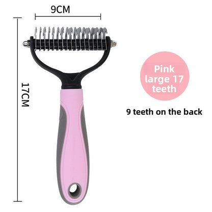 Pet cat hair removal comb tool