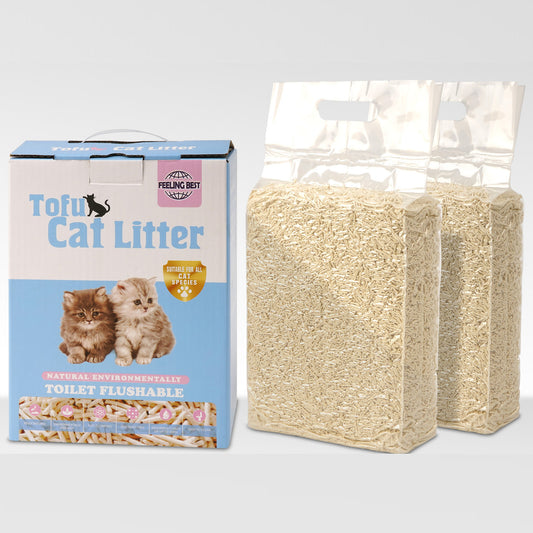 FEELING BEST Tofu Cat Litter 11.2Lb(5.6Lb×2