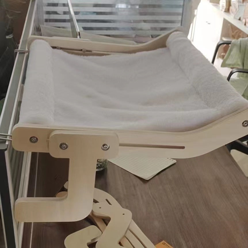 Wooden cat hammock