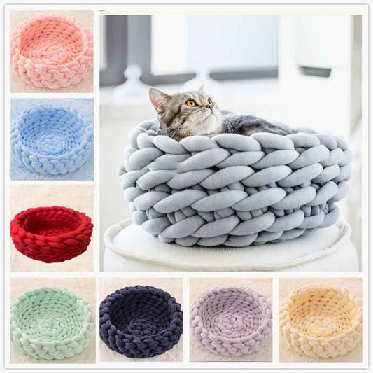 DIY hand woven cat kennel dog kennel