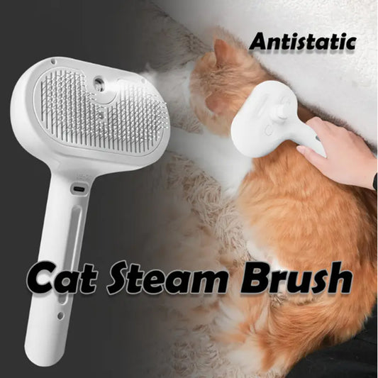 Misting Cat Brush with Spray