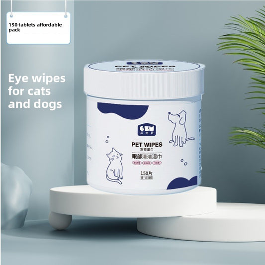 Cat and Dog tear removing artifact pet wipes