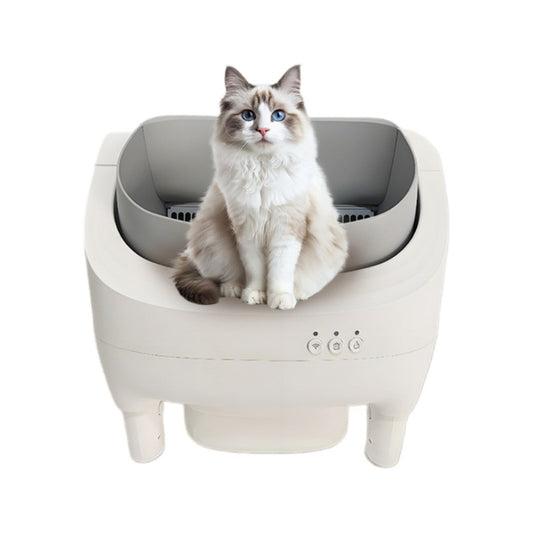 Open-top cat litter box