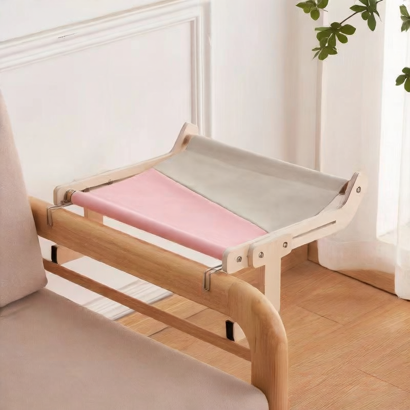 Wooden cat hammock